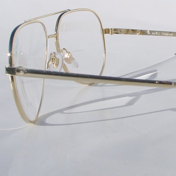 (NWT) Vintage 90's Aviator Metal Bi-Focal Reading Glasses (S. Gold) - Picture 2 of 3